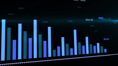 交易<strong>市场</strong>崩溃下降蓝色的箭头业务图